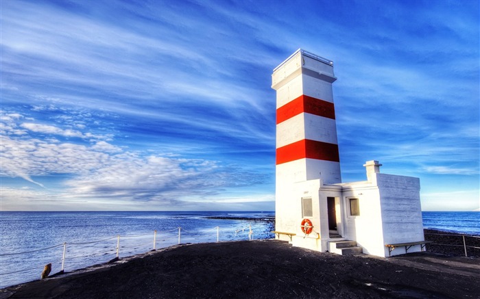 独自一人在冬季对世界-HDR 冰岛风光宽屏壁纸 浏览:12012