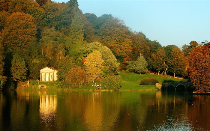 秋日山水风景-秋季风景壁纸 浏览:49887