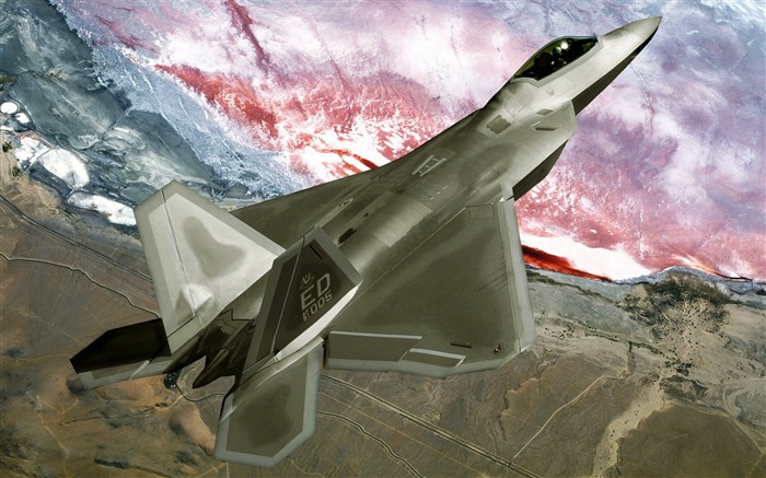 F 22 Raptor-des avions militaires Wallpaper Vues:20054