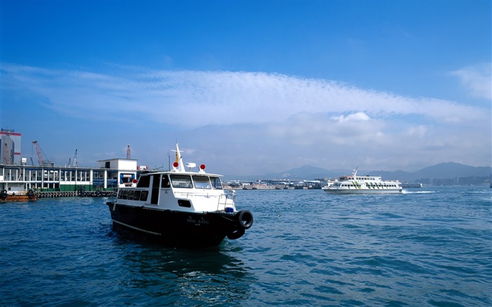 渡海小轮-香港风景壁纸 浏览:10068