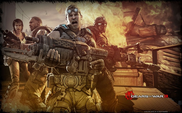 Papel de parede do membro do esquadrão da Gears of War 3-Delta Visualizações:16386