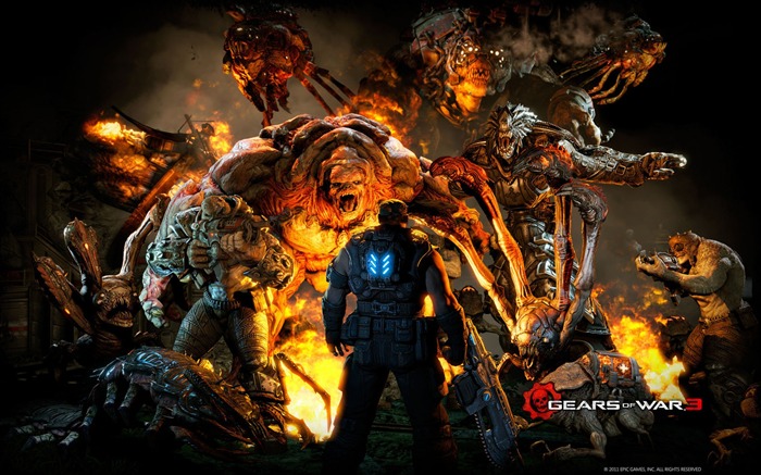 Gears of War 3 - Fondo de pantalla del ejército orco Vistas:39176