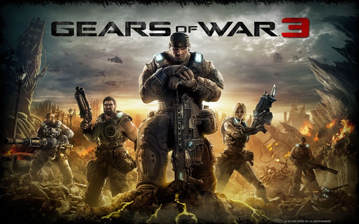 Gears of War 3 official game wallpaper Views:40985