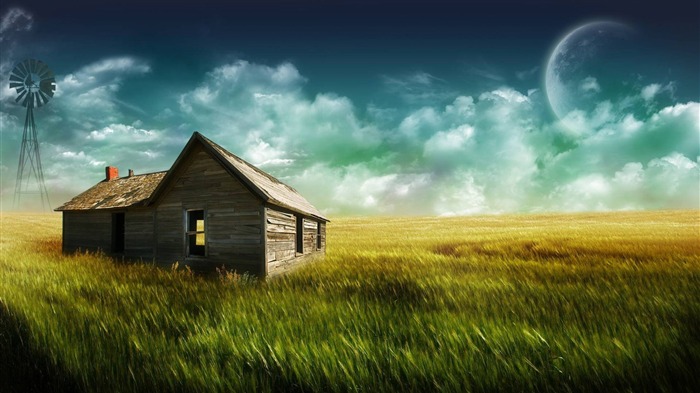 HD Farm house-landscape wallpaper selection Views:31857 Date:2011/9/17 9:59:40