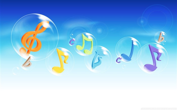 Musical Bubbles-3D Creative Design Desktop Wallpaper Views:26083 Date:2011/9/23 3:54:40