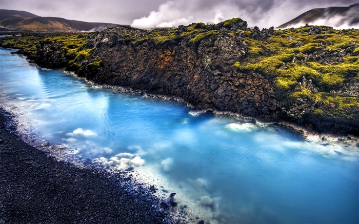 Papel pintado con pantalla grande del paisaje de HDR Islandia Vistas:65625