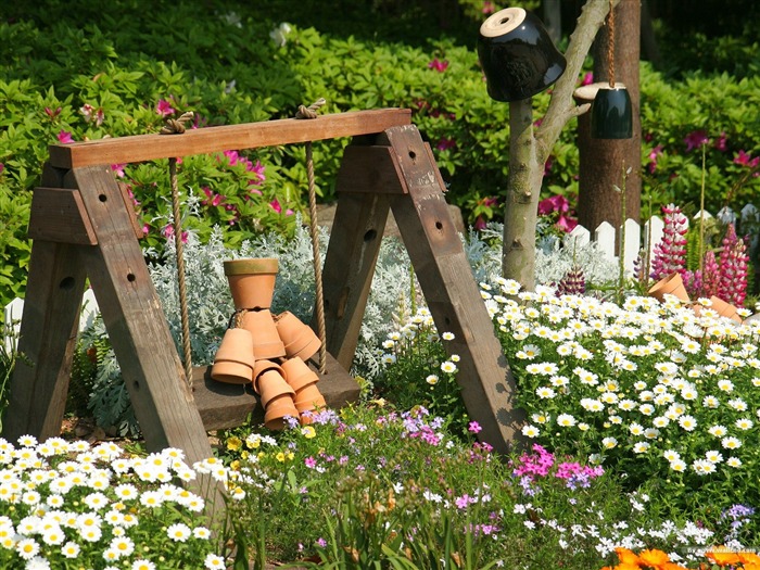 Parque de muebles divertidos- Papel tapiz de paisaje de jardín japonés Vistas:11292