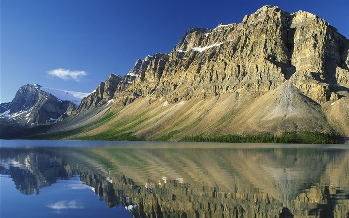 Rocky Mountains-Bow Lake wallpaper Views:12411 Date:2011/9/3 7:34:59