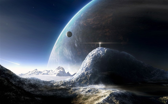 Sci-Fi Space Art-Winter on the planet Views:21791 Date:2011/9/15 6:07:13