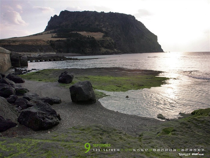 Fondo de pantalla de Septiembre-Calendario-Isla de Jeju 02 Vistas:10911