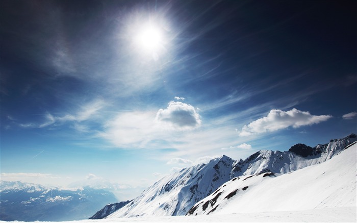 Snowy Mountains-landscape wallpaper selection Views:17204 Date:2011/9/17 10:08:45