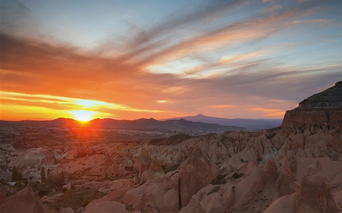 South Dakota-Badlands National Park sunset wallpaper Views:8257 Date:2011/9/3 8:14:15