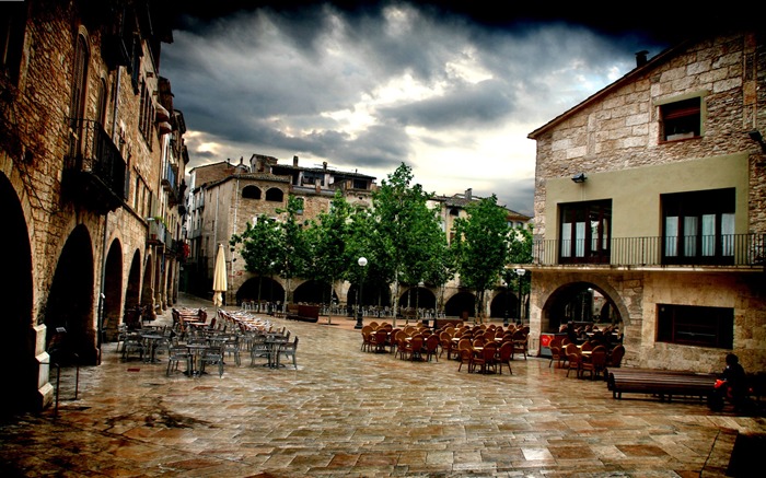 Espanha Banyoles-HDR paisagem urbana espanhola Visualizações:23046