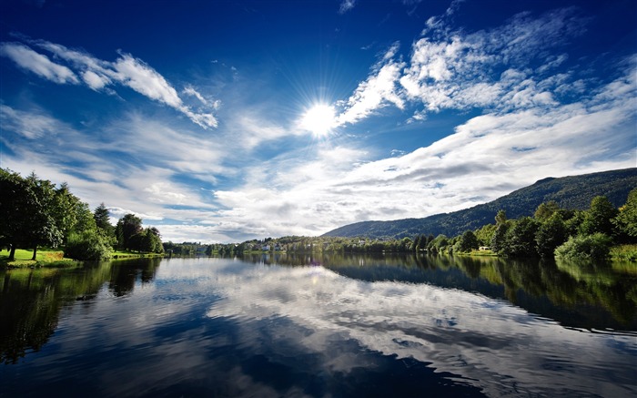 Summer Lake Reflections-la sélection wallpaper Paysage Vues:11248