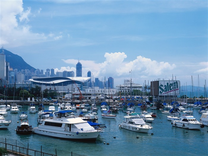 Wan Chai Ferry Pier-Hong Kong paisagem wallpaper Visualizações:9492