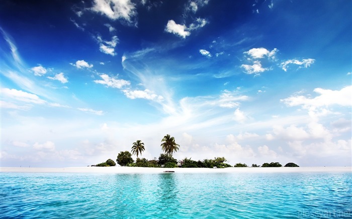 Water island-landscape wallpaper selection Views:20638 Date:2011/9/17 10:12:24