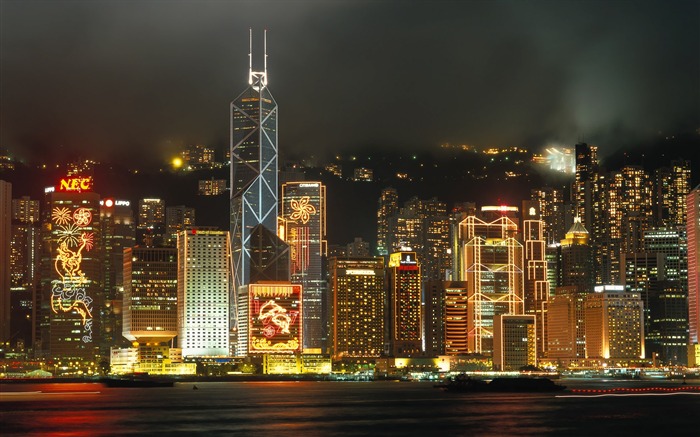 Pearl of the Orient - Hong Kong landscape wallpaper Views:61704