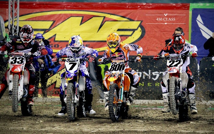 AMA Supercross Anaheim -450 Clase primera parada fondo de pantalla Vistas:13024