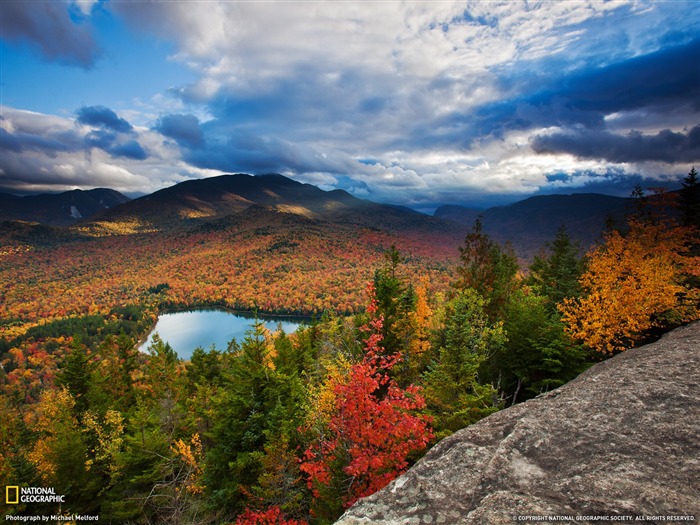 Autumn Landscape Adirondacks-National Geographic revista fotografía Vistas:14411