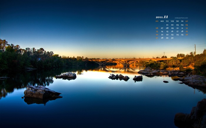 Paisagem-Novembro de 2011 - Calendário de Papéis de parede Visualizações:9748