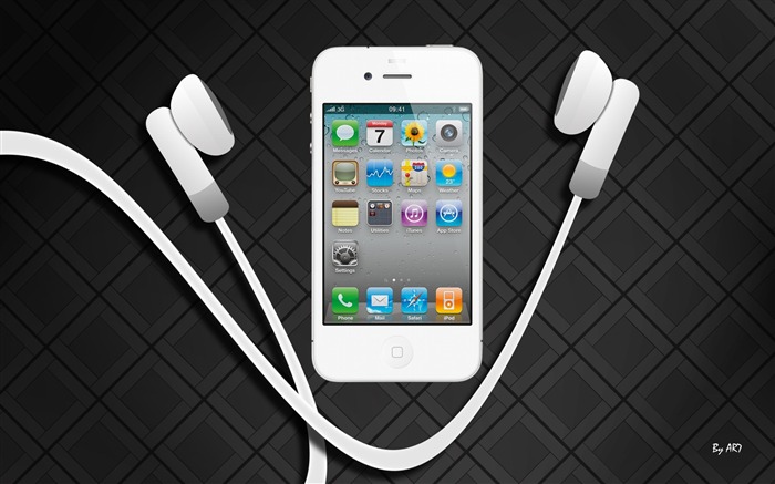 Steve Paul Jobsと彼のアップルiphone4 white ブラウズ:13661