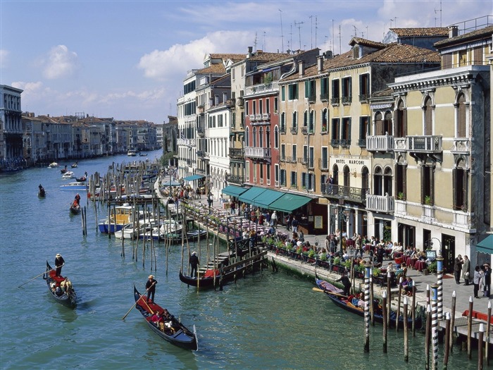 El Gran Canal de Venecia Fondo de fotografía de Italia seleccionó la cuarta serie Vistas:8640