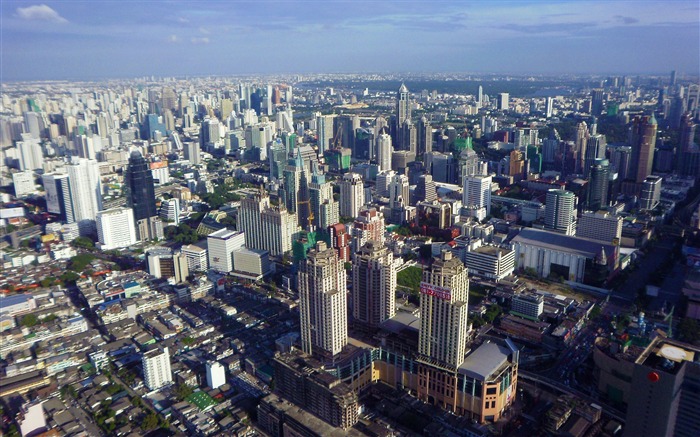 bangkok desde arriba-Arquitectura Decoración paisaje papel pintado Vistas:15980