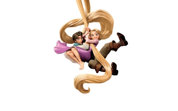 Rapunzel y flynn rider película-Enredados 2010 fondo de pantalla animado Vistas:48663