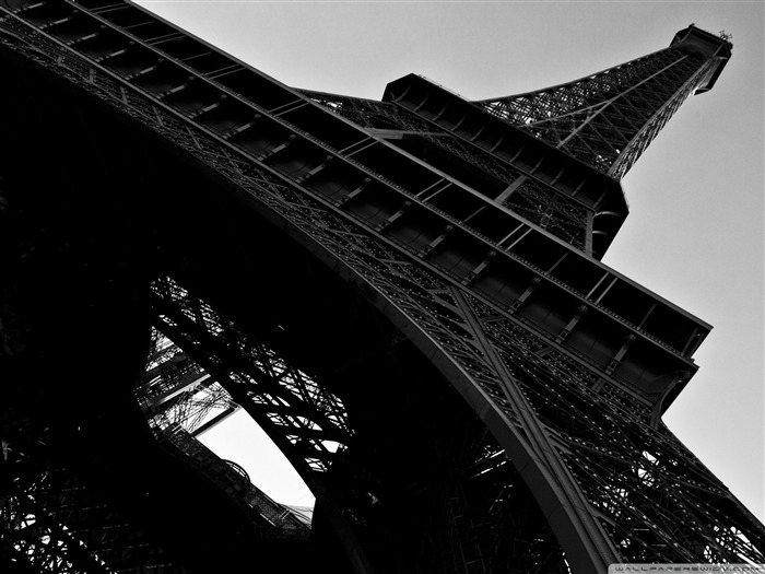 Tour Eiffel à Paris France-Du bâtiment décoration Papier peint paysage Vues:24934