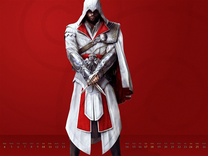 Assassin Creed-Décembre 2011-Desktop Calendar Fonds d'écran Vues:9747