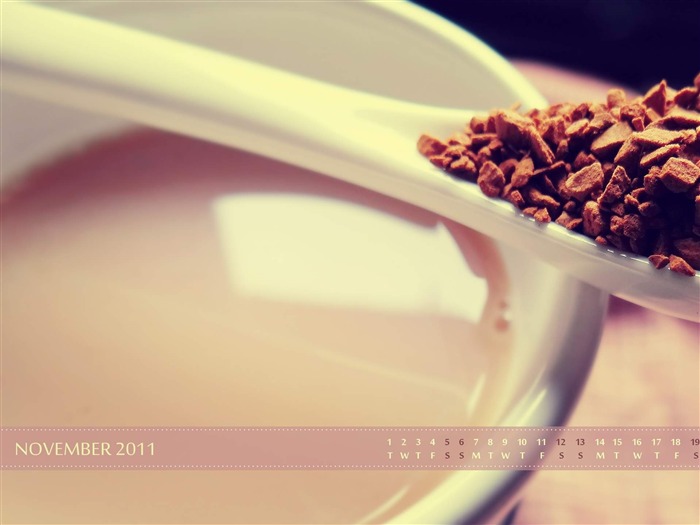 Coffee-November 2011-Calendar Desktop Wallpaper Views:9748 Date:2011/11/1 23:06:07