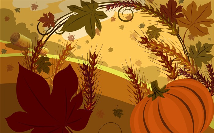 Farm-Thanksgiving day wallpaper illustration design Views:12616 Date:2011/11/23 7:18:38