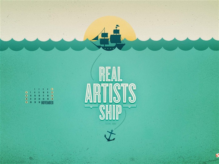 Real Artists Ship-November 2011-Calendar Desktop Wallpaper Views:11663 Date:2011/11/1 23:05:04