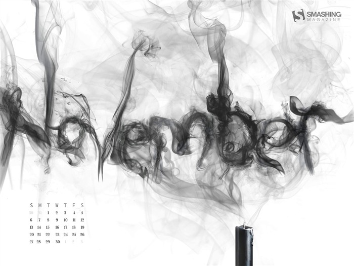 Bougie âme-Novembre 2011-Desktop Calendar Wallpaper Vues:9063