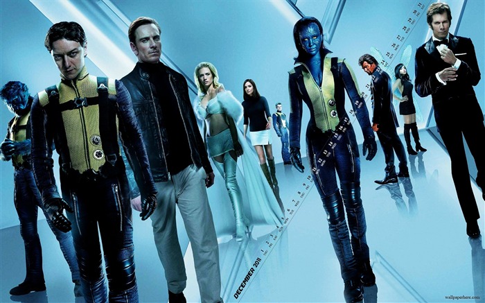 X-Men First Class-Décembre 2011-Desktop Calendar Fonds d'écran Vues:8331