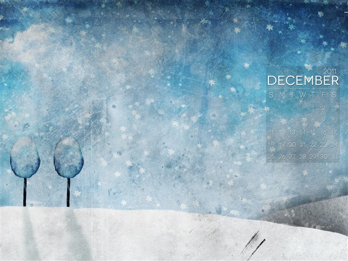 blue-December 2011-Calendar Wallpaper Views:10931 Date:2011/11/30 23:46:40