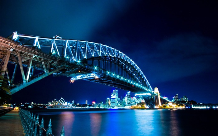 Ponte noite-A paisagem urbana fotografia Papéis de parede Visualizações:12243