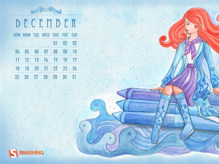 crayons snowy sailing-December 2011-Calendar Wallpaper Views:9419 Date:2011/11/30 23:49:57