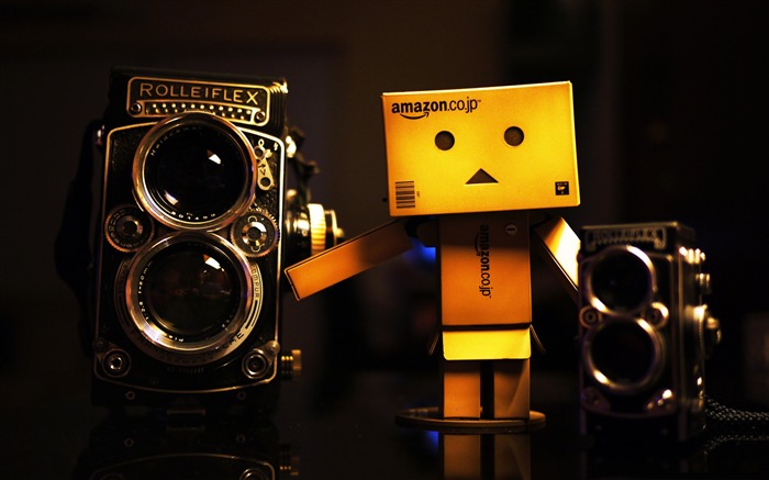 Danbo e rolleiflex-Carton com as pessoas do filme Danbo Wallpaper Visualizações:28143