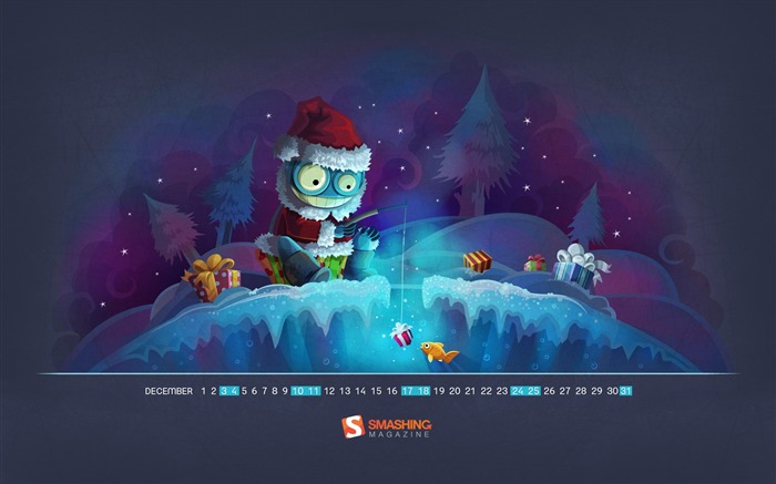 father frost-December 2011-Calendar Wallpaper Views:11083 Date:2011/11/30 23:51:42