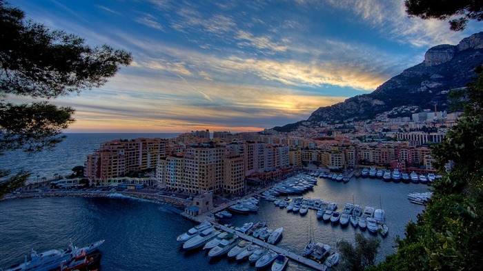 Monte Carlo Harbor-The paisagem urbana fotografia Papéis de parede Visualizações:12486