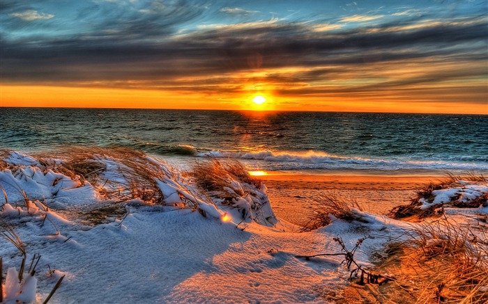 snowy beach-Landscape Desktop Picture Views:13370 Date:2011/11/25 23:59:20