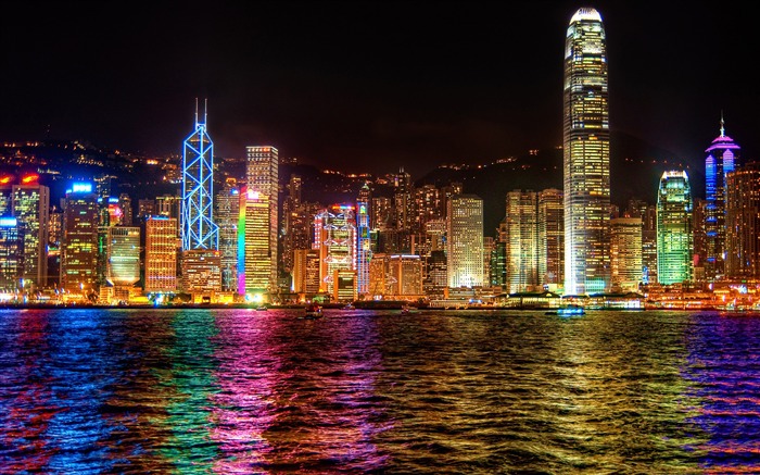 a symphony of lights hong kong-the city landscape photography wallpaper Views:18992 Date:2011/12/18 14:22:40