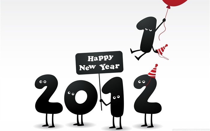 black-Happy New Year 2012 Desktop Wallpapers Views:10417 Date:2011/12/18 16:03:38