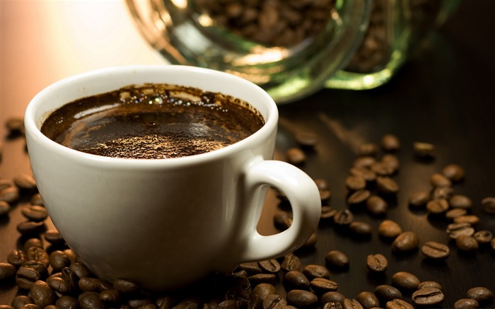 black coffee-sweet foods Desktop Wallpaper Views:18936 Date:2011/12/25 14:06:12