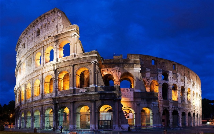 Coliseu anfiteatro Roma-Itália paisagem Fotografia Desktop Visualizações:66664