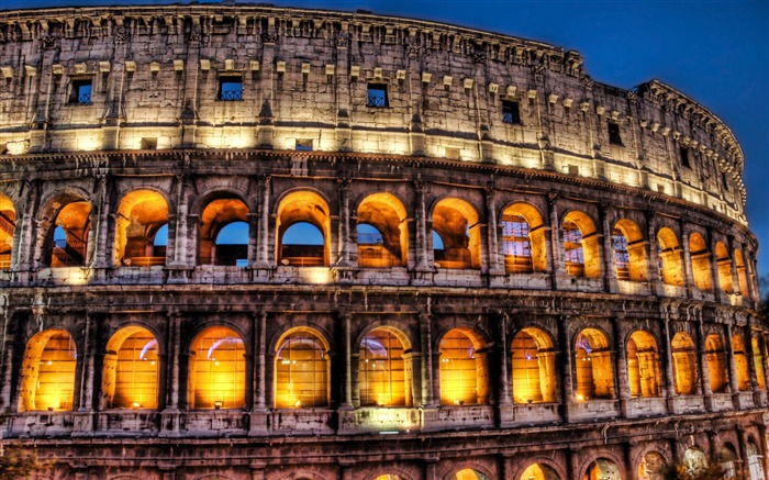 colosseum hdr  - 意大利風景攝影桌面 查看次數:16124