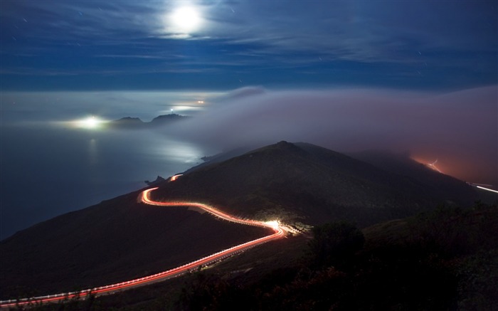 night road-wonderful natural scenery desktop picture Views:15734 Date:2011/12/25 15:29:04