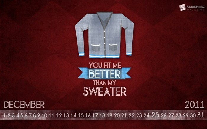 sweater-December 2011-Calendar Wallpaper Views:8453 Date:2011/12/1 0:17:21