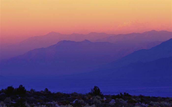 puesta del sol del valle-fondo de pantalla hermoso paisaje natural Vistas:9410